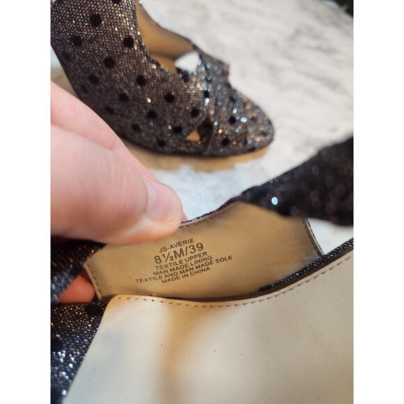 Jessica Simpson Averie Women's Pewter Stiletto Heel Open-Toe Sandal Size 8.5M - Picture 9 of 10